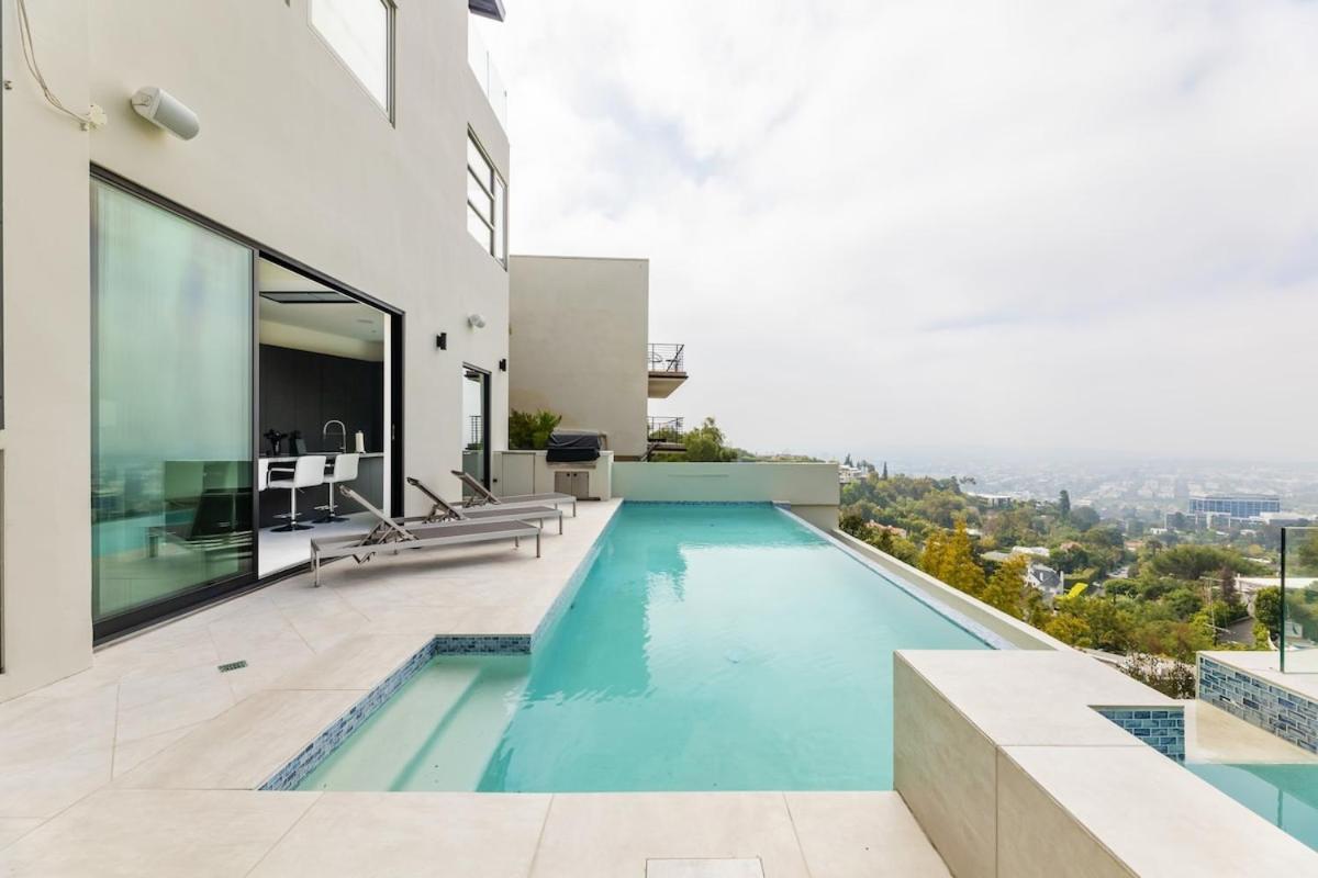 Hollywood Hills Villa Incredible Views Infinity Pool Los Angeles Exterior photo