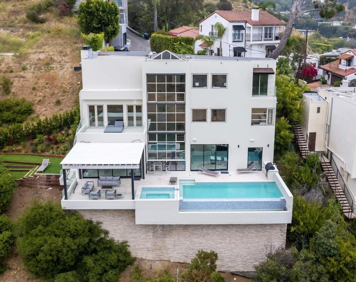 Hollywood Hills Villa Incredible Views Infinity Pool Los Angeles Exterior photo